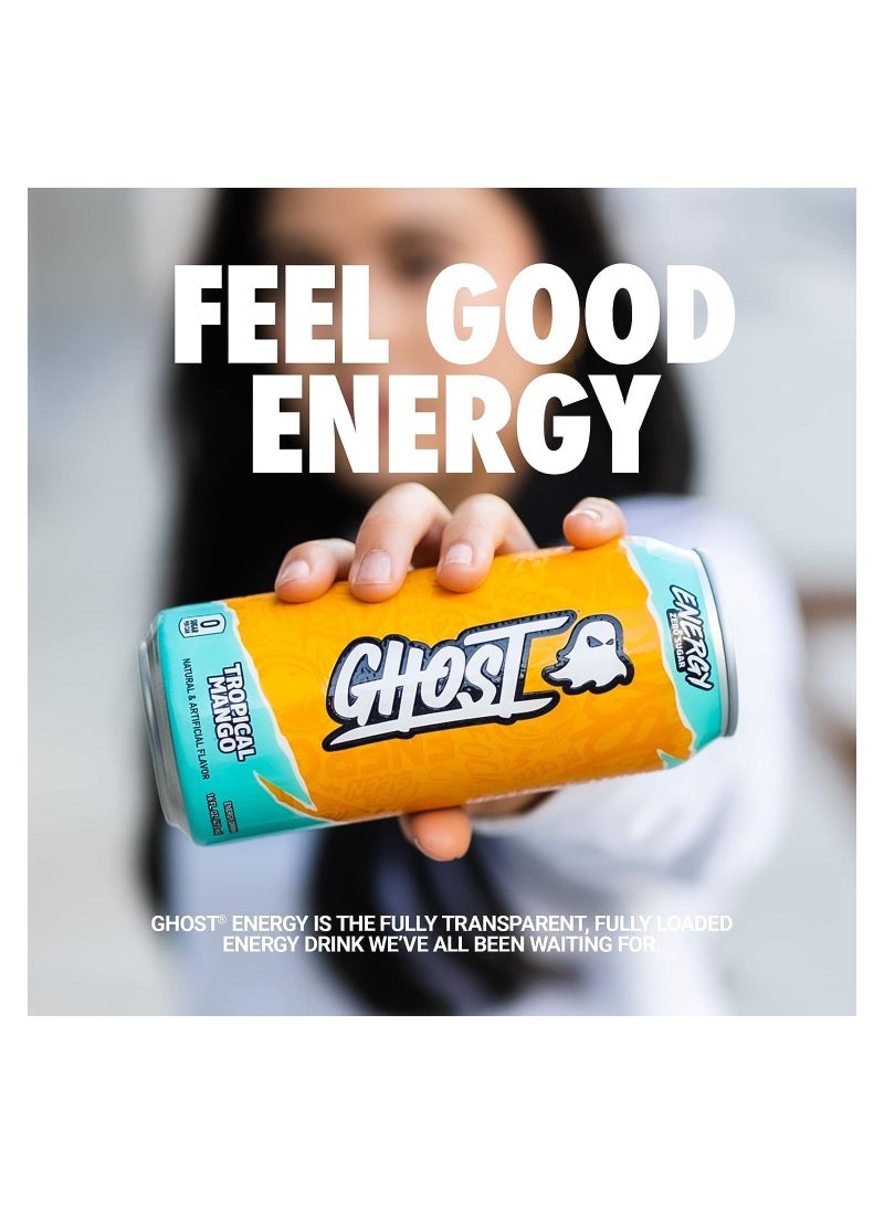 GHOST ENERGY Sugar-Free Energy Drink - Tropical Mango