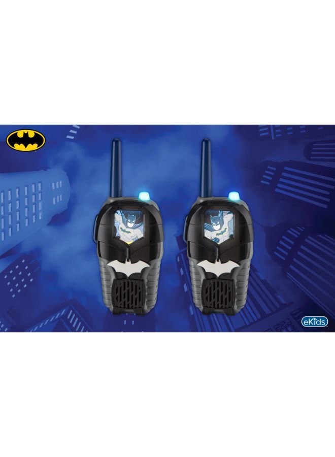 KIDdesign FRS Walkie Talkies| Kid Friendly, Static-Free Clear Sound, Powerful Extended Range up to  500ft, Light Up LED - Batman