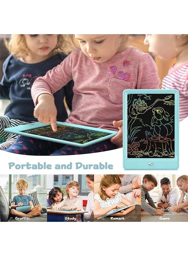 LCD Writing Tablet 10 Inch Colorful Doodle Board Electronic Drawing for Kids Educational and Learning Toys Gifts 3 4 5 6 7 Year Old Boys Girls(Blue)
