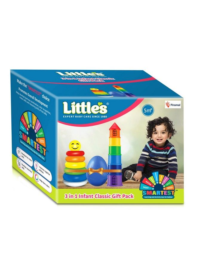 3 In 1 Infant Classic Gift Pack I Activity & Learning Toys For Babies I Multicolour I Infant & Preschool Toys I Develops Fine Motor Skills & Reasoning Skills ; 5 Months And Above