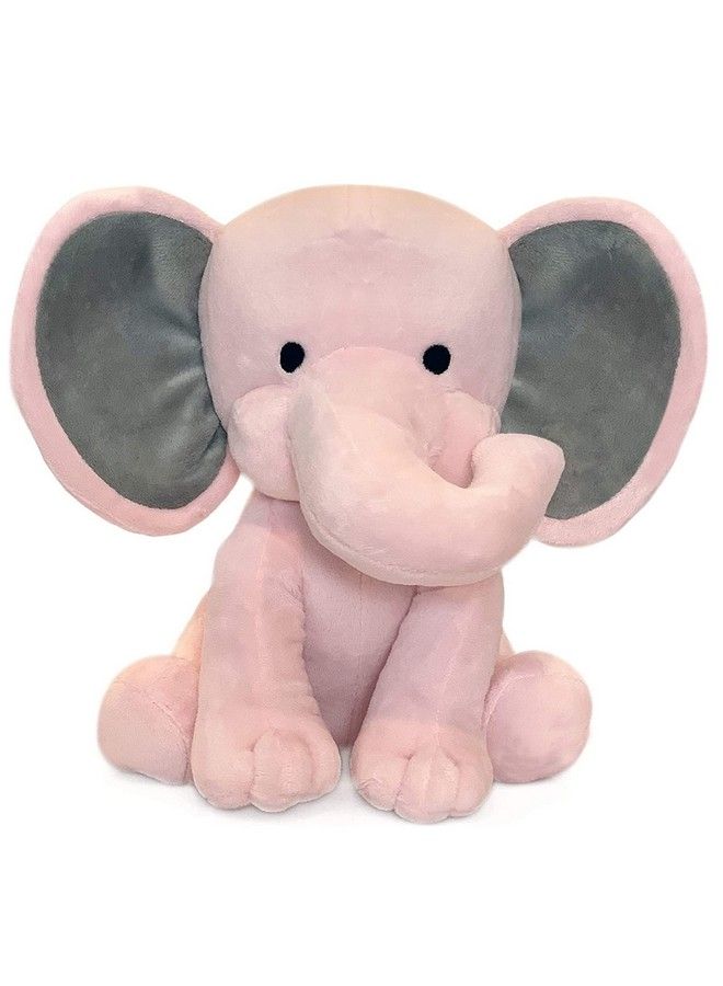 Elephant Sitting Plush Soft Toy Cute Kids Animal Home Decor Boys;Girls (Pink 30 Cm)