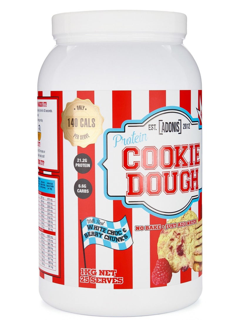 Adonis Cookie Dough White Choc Berry 1kg