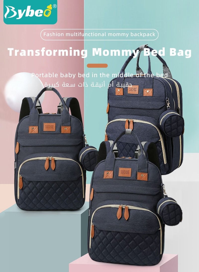 Baby Diaper Bag Backpack, Multifunction Diapers Changing Station for Boys Girls Outdoor and Travel, Infant Shower Gifts, Large Capacity, 900d Oxford, USB Port