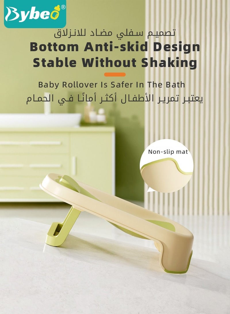 7 PCS Baby Bath Chair Infant Bather Support With Hair Washing Shampoo Cup + Brush + 4 Ducks For Newborn to Toddler Use in the Sink or Bathtub