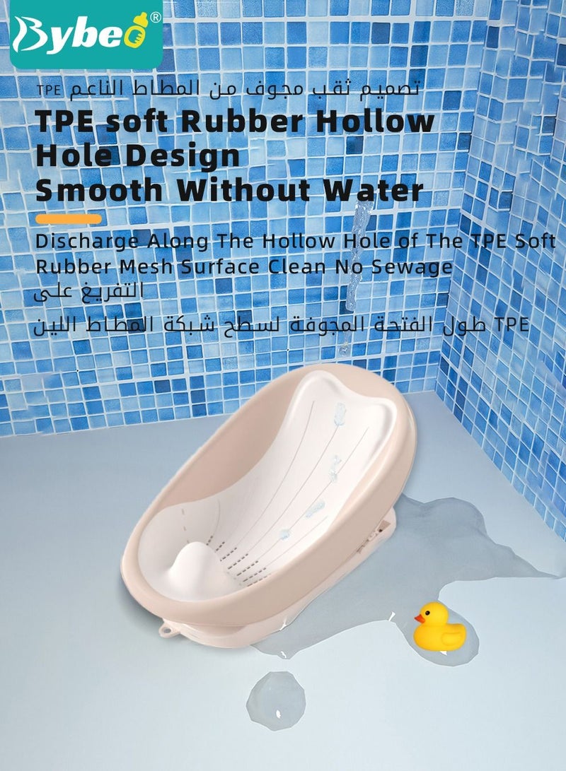 Foldable Baby Bath Chair, With Washing Hair Shower Shampoo Cup, For Newborn to Toddler, Infant Bather Support Use in the Sink or Bathtub, Includes 3 Reclining Positions