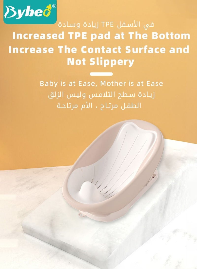 Foldable Baby Bath Chair, With Washing Hair Shower Shampoo Cup, For Newborn to Toddler, Infant Bather Support Use in the Sink or Bathtub, Includes 3 Reclining Positions
