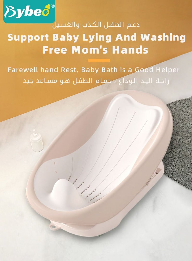 Foldable Baby Bath Chair, With Washing Hair Shower Shampoo Cup, For Newborn to Toddler, Infant Bather Support Use in the Sink or Bathtub, Includes 3 Reclining Positions