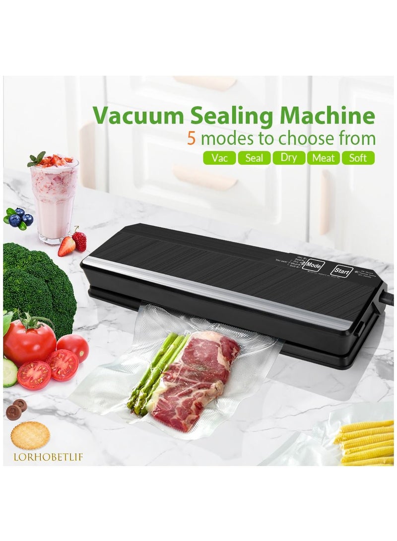 Vacuum Sealer Automatic Food Household Electric Sealing Machine Home Appliances with Free 5pcs Vacuum Bags