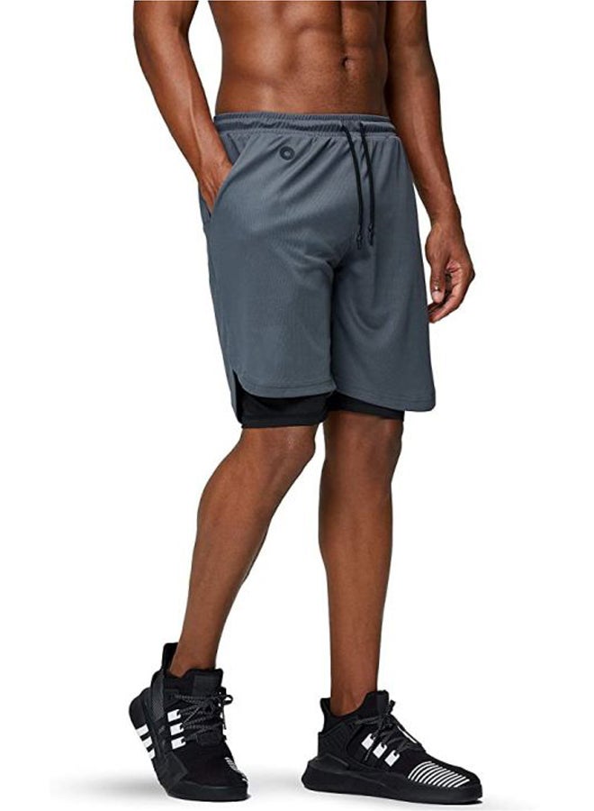 2-In-1 Athletic Shorts M