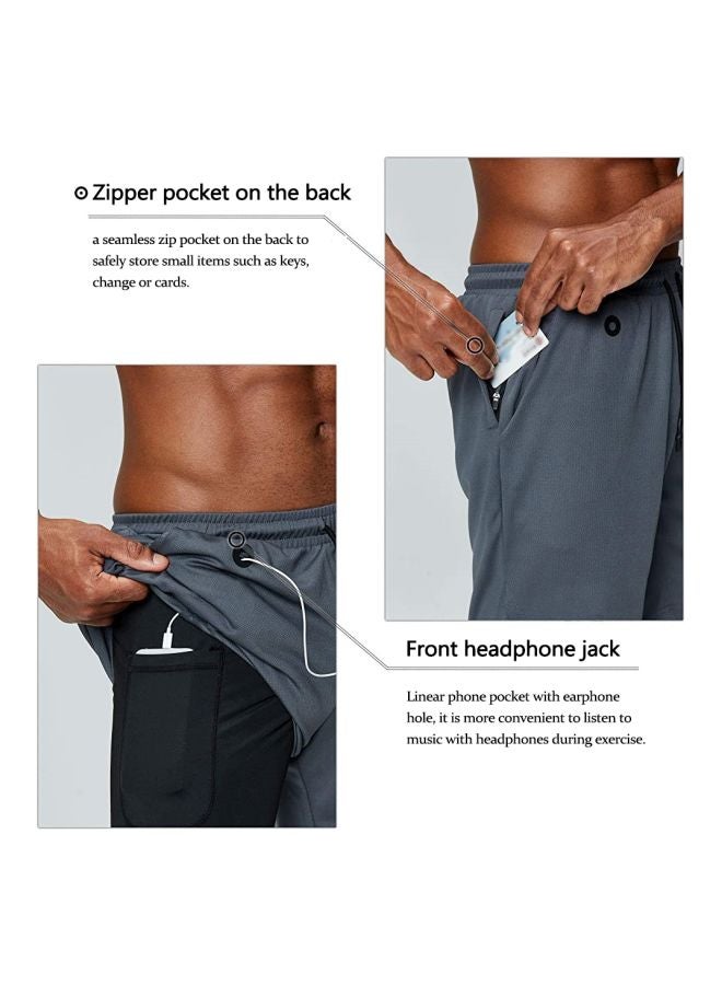 2-In-1 Athletic Shorts M