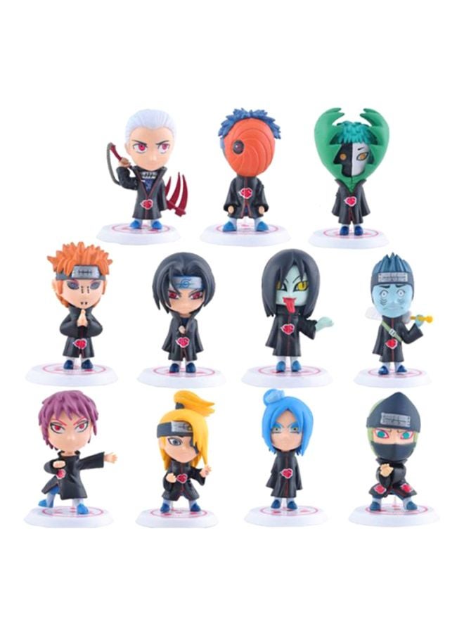 11-Piece Stylish Mini Naruto Figure Set