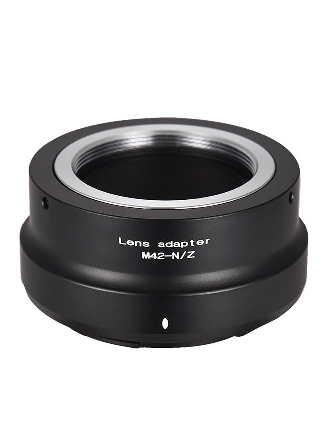 Lens Mount Adapter Ring For M42-Mount Lens To Nikon Z6 Z7 Black