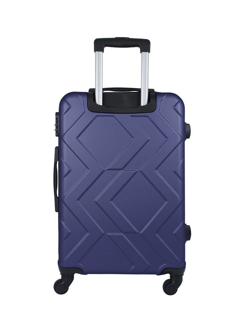 Prime 3 Piece ABS Hardside Spinner Luggage Trolley Set 20/24/28 Inch Navy