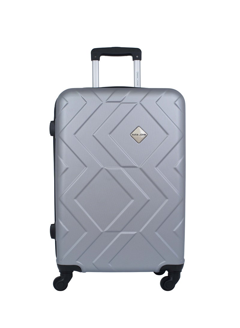 Prime 3 Piece ABS Hardside Spinner Luggage Trolley Set 20/24/28 Inch Silver