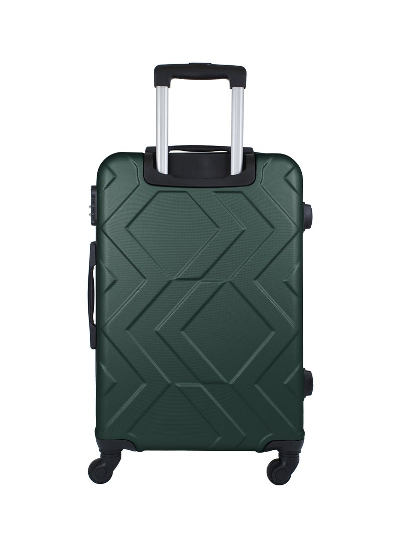 Prime 3 Piece ABS Hardside Spinner Luggage Trolley Set 20/24/28 Inch Green