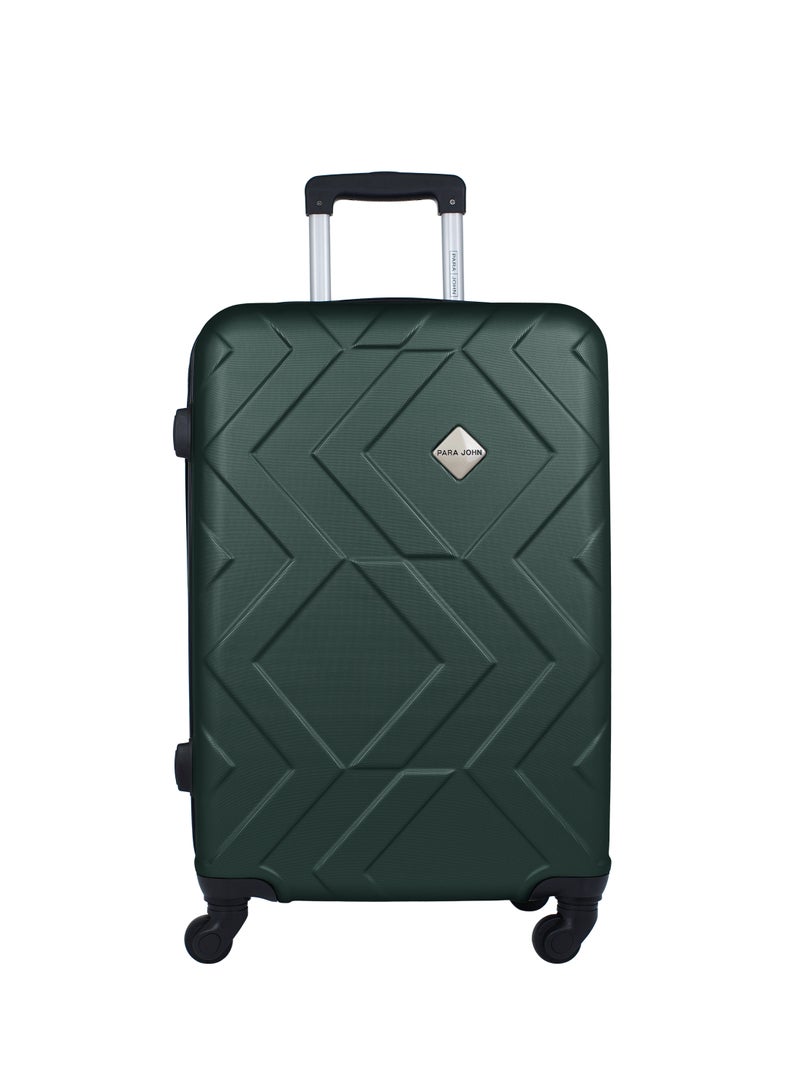 Prime 3 Piece ABS Hardside Spinner Luggage Trolley Set 20/24/28 Inch Green