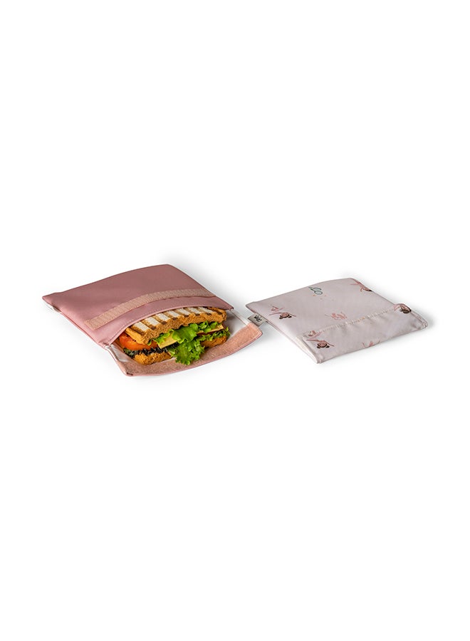 Reusable Sandwich Bag, Fun And Eco - Friendly Sandwich Storage Solution - Ballerina