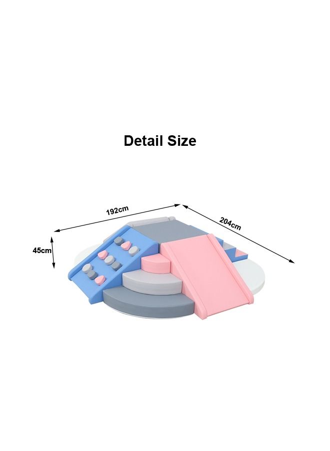 Soft Multi-Functional Kids Sensory Sponge Equipment Climbing Slide Combination For Early Education Center