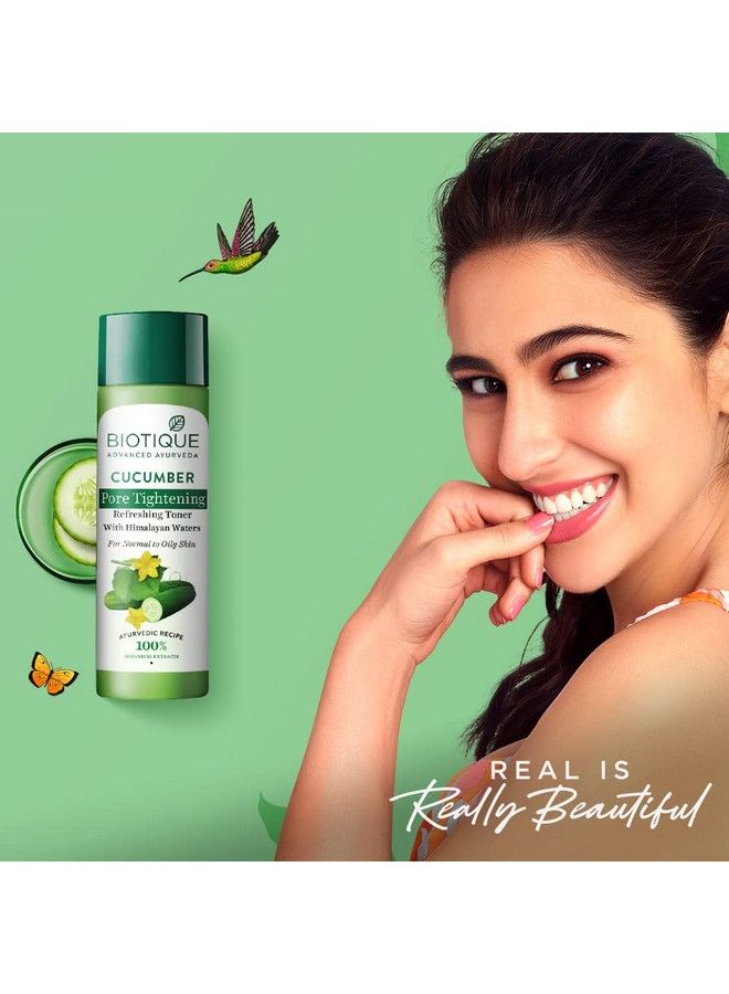 Cucumber Pore Tightening Refreshing Toner With Himalayan Waters Pack Of 120Ml (Pack Of 2)