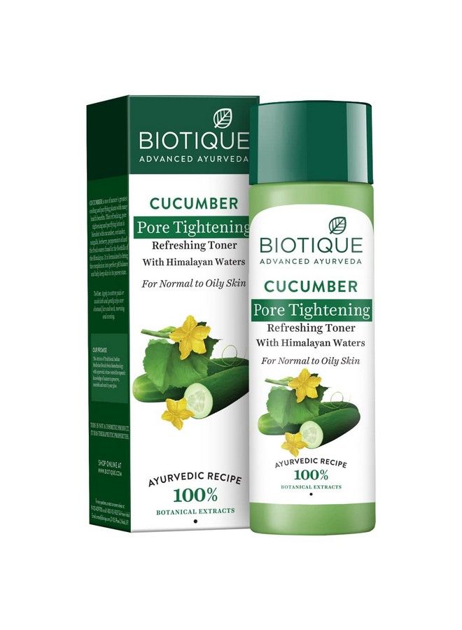 Cucumber Pore Tightening Refreshing Toner With Himalayan Waters Pack Of 120Ml (Pack Of 2)