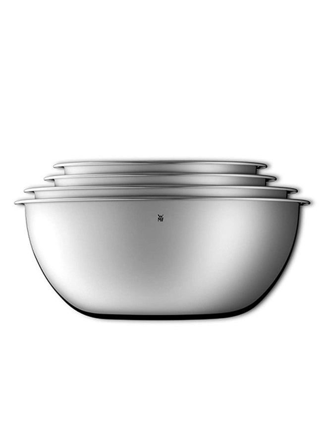 4-Piece Gourmet Kitchen Bowl Set Silver