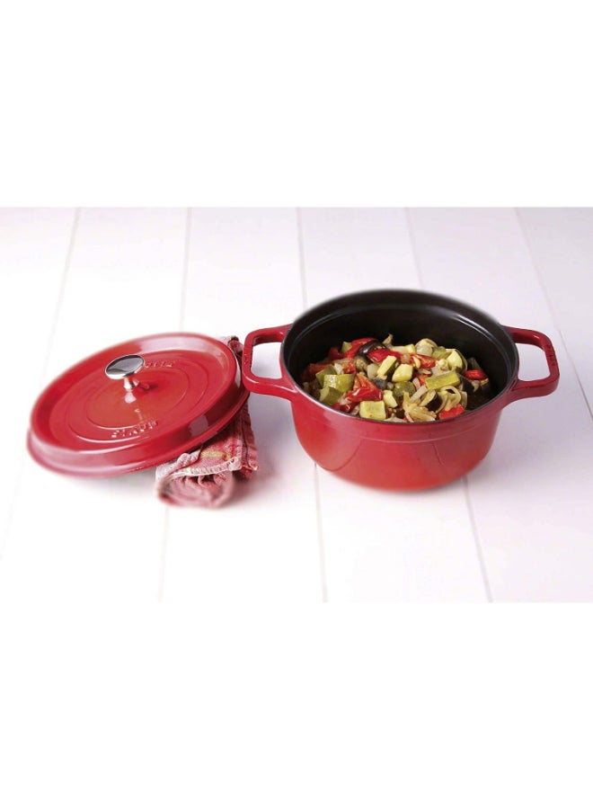 Round Shaped Casserole Dish Cherry 26centimeter