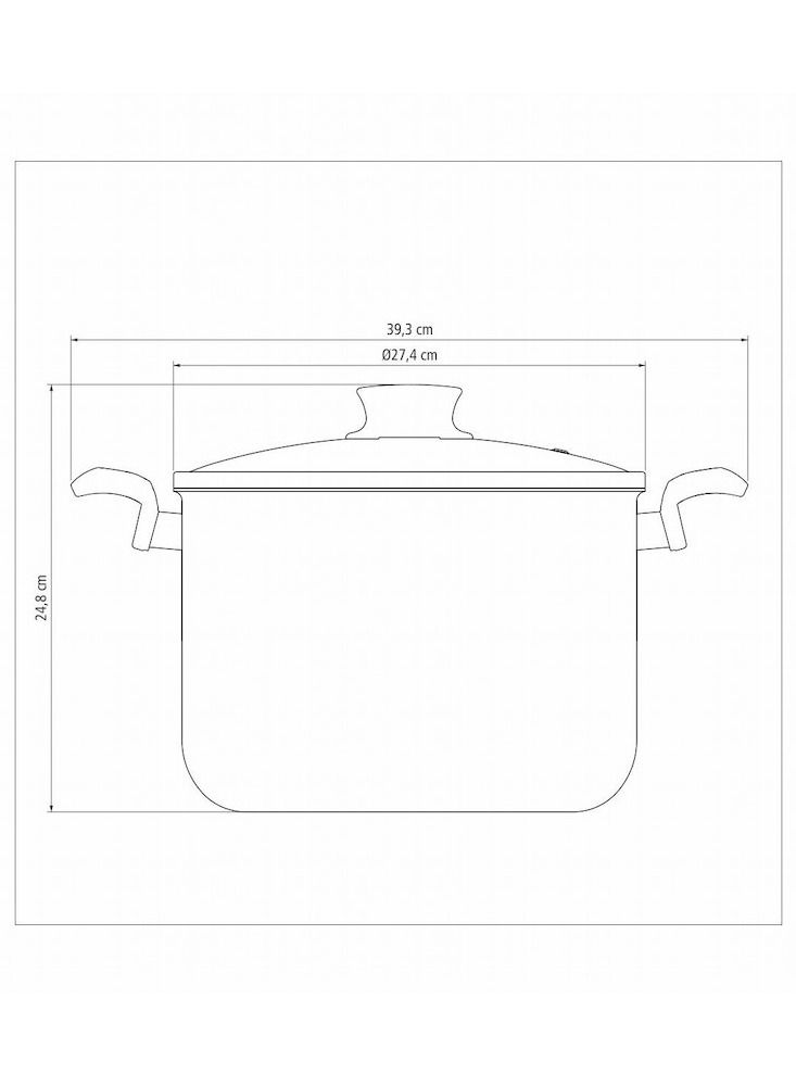 Since 1911,Made in Brazil- Paris Red Aluminum 26cm Stock Pot with Interior and Exterior Starflon Max Red PFOA Free Nonstick Coating,