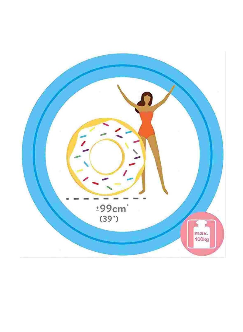 Rainbow Sprinkle Donut Tube for Swimming Pool