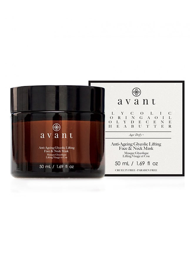 Anti-Ageing Glycolic Lifting Face And Neck Mask 50ml