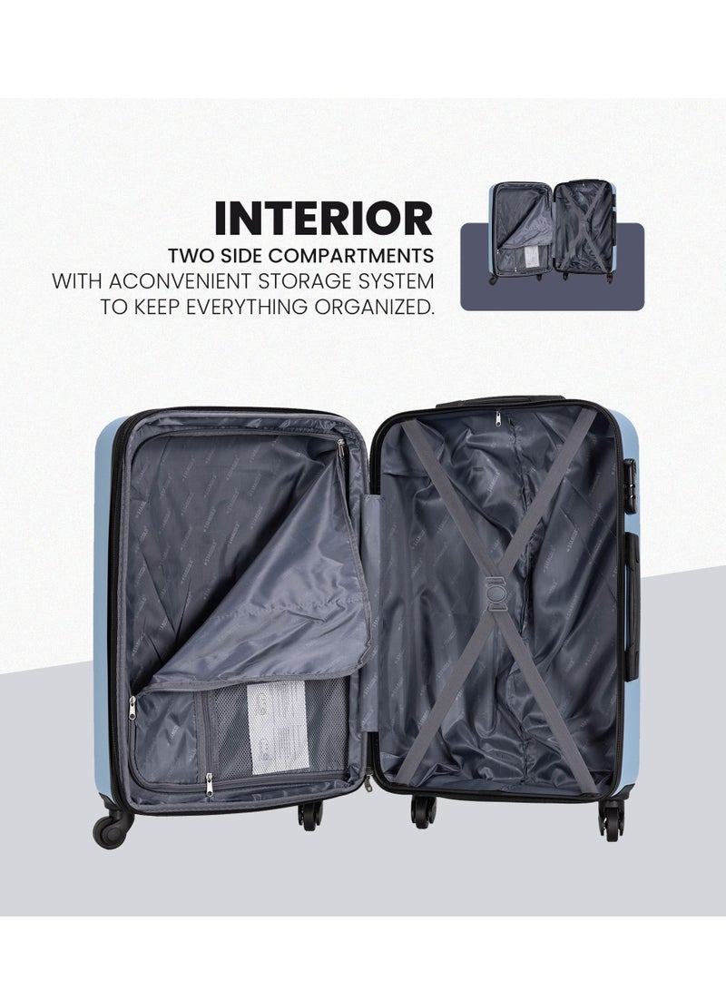 Suitcase Set of 4 PCS ABS Hardside Travel Luggage Bag