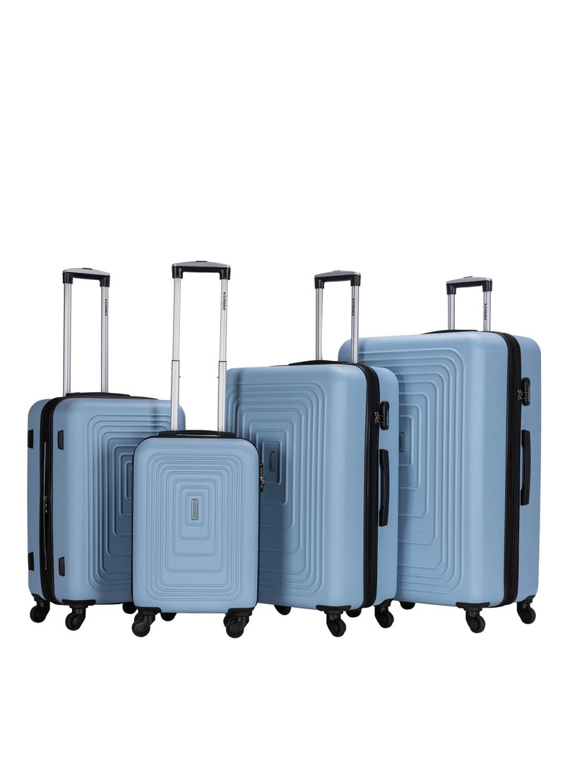 Suitcase Set of 4 PCS ABS Hardside Travel Luggage Bag