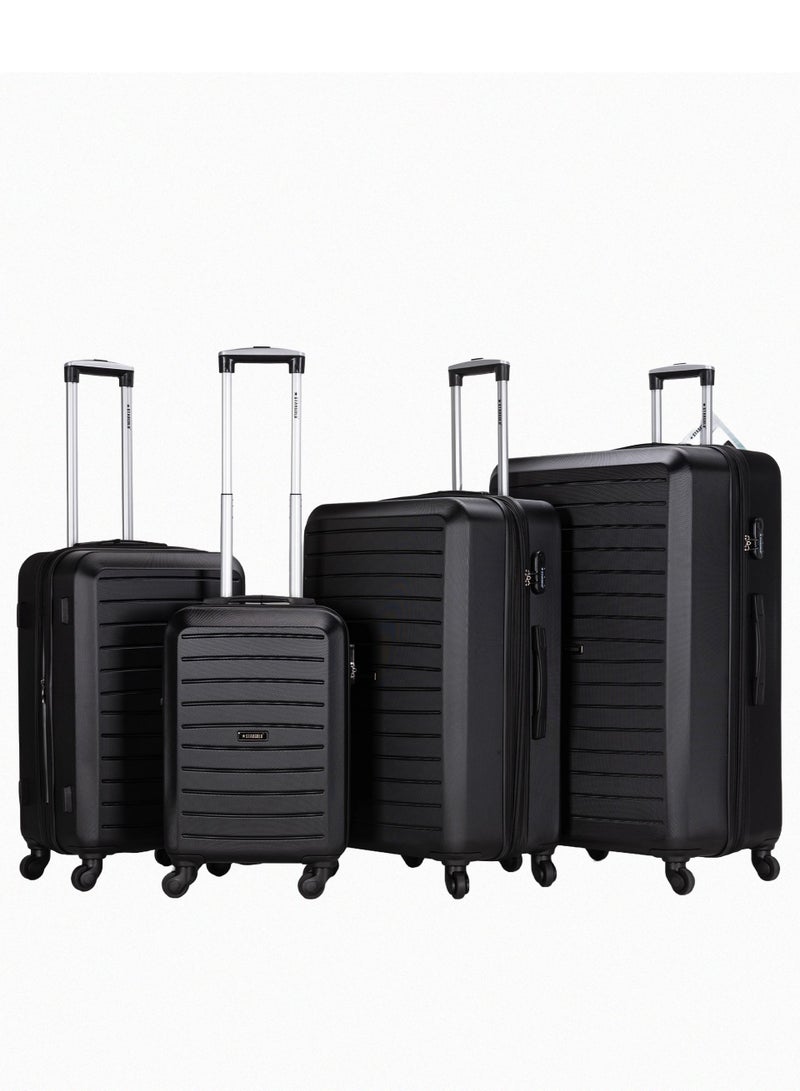 Suitcase Set of 4 PCS ABS Hardside Travel Luggage Bag