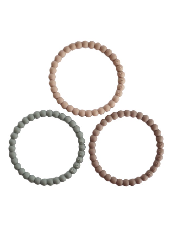 Silicone Pearl Teether Baby Bracelets