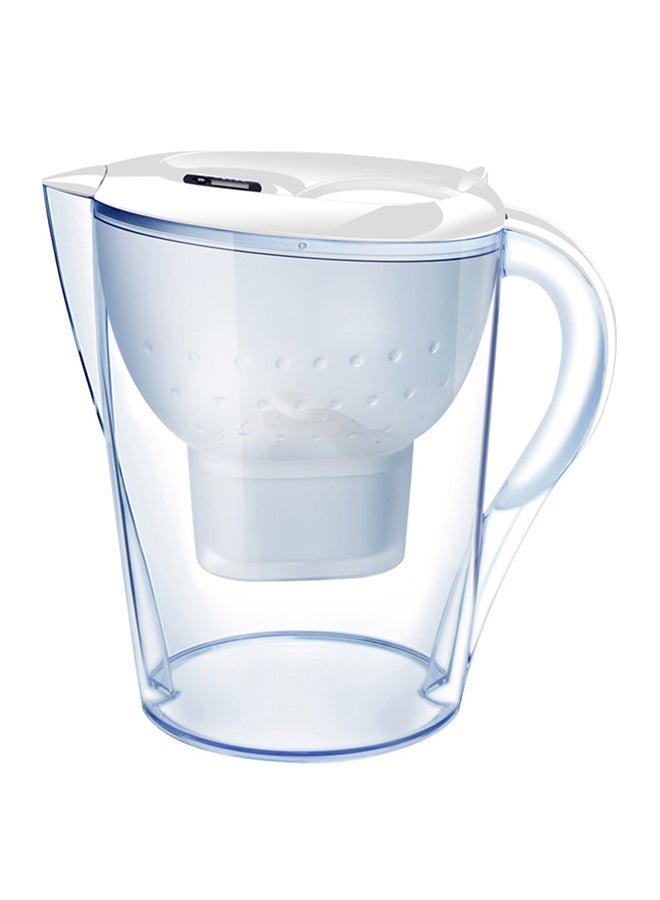 Transparent Water Kettle With Electronic Indicator White/Blue 28 x 15 x 27cm