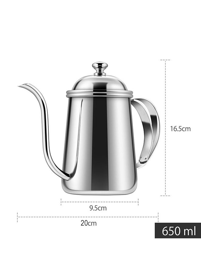 Coffee Kettle With Handle Silver