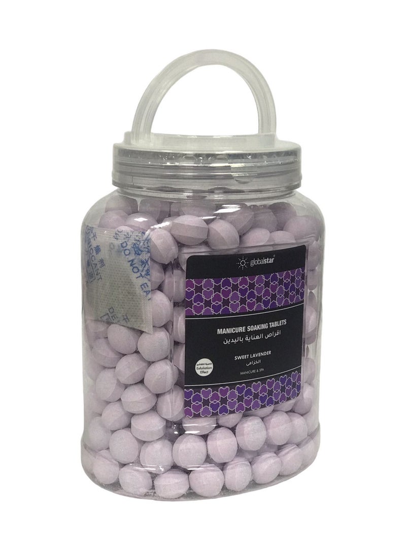 Globalstar Manicure Soaking Tablets Lavender 1000g