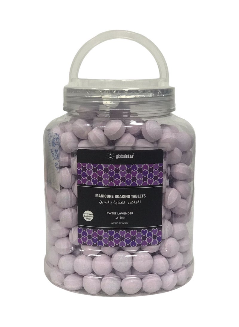 Globalstar Manicure Soaking Tablets Lavender 1000g