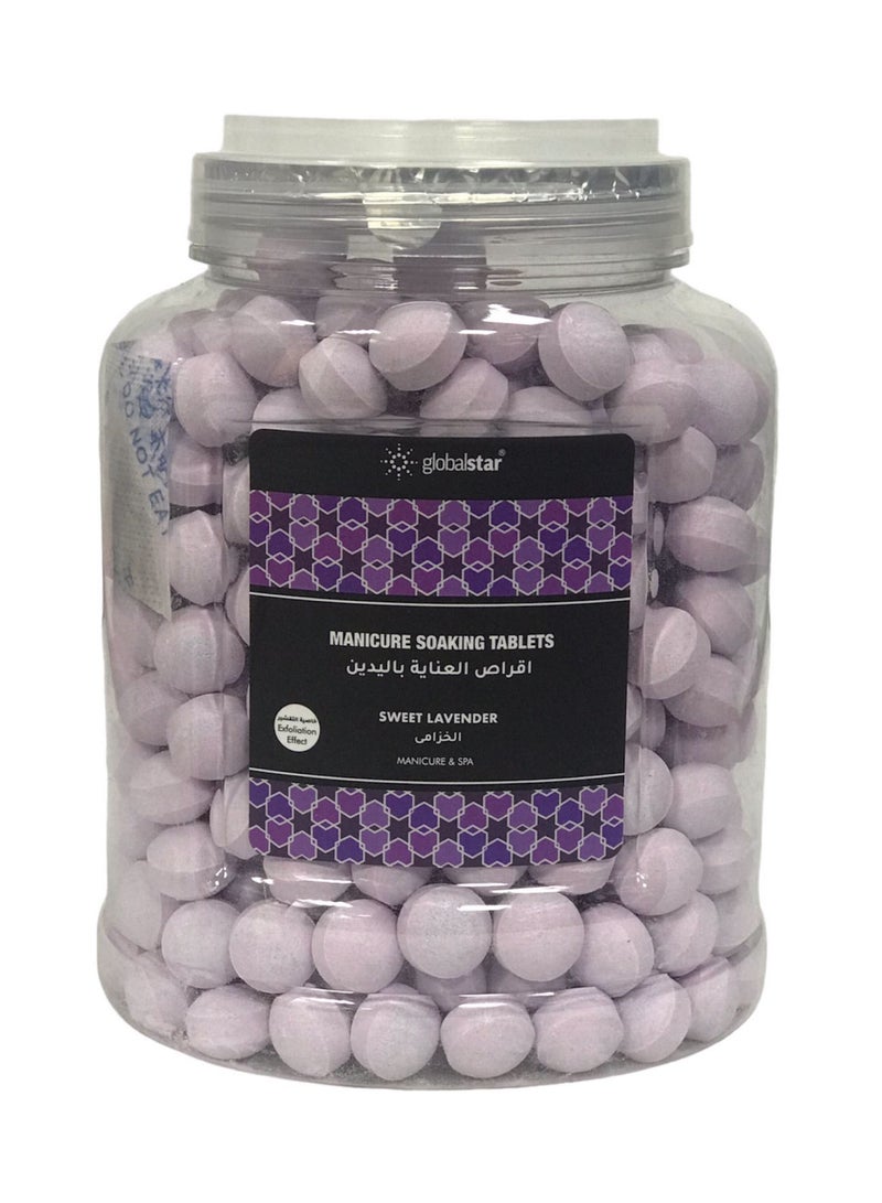 Globalstar Manicure Soaking Tablets Lavender 1000g