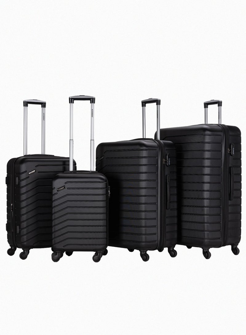 Suitcase Set of 4 PCS ABS Hardside Travel Luggage Bag