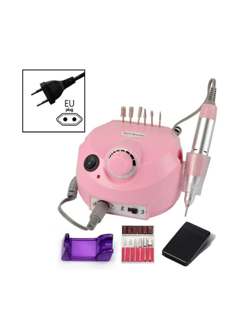 ORiTi Electric Nail Drill Machine 30000RPM E-file Electric Nail File Grinder Polisher Kit Manicure Pedicure Drill for Acrylic Gel Nails EU Plug (EU PINK) Brand: ORiTi
