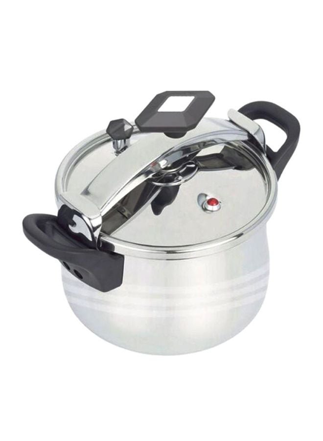Stainless Steel Pressure Cooker Silver 28Liters