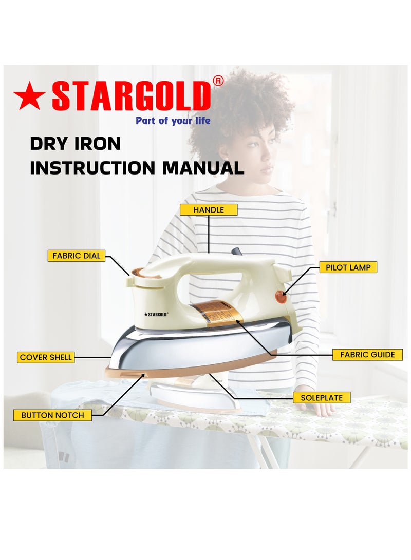 Best Automatic Dry Iron with Manual Temperature Control, Overheat Protection Clothes Iron