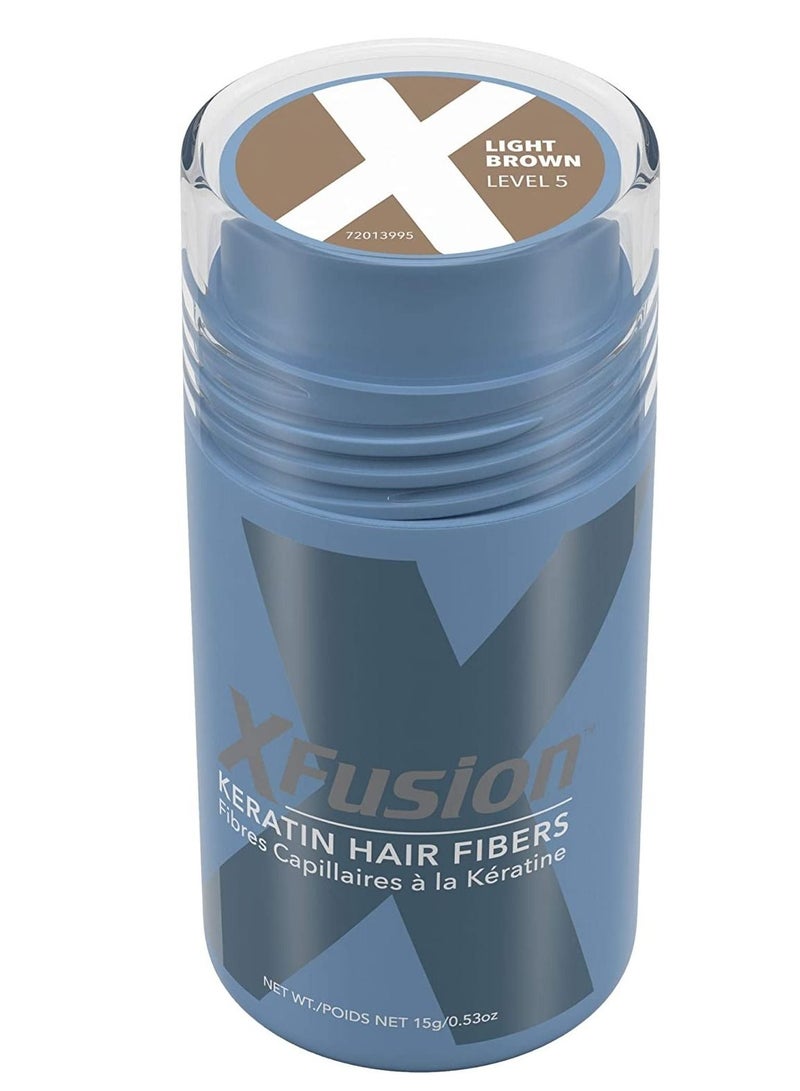 Keratin Hair Fibers Light Brown 15 Gram