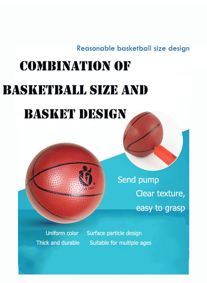 Adjustable Basketball Stand And Ring Set 50X57X180-210cm