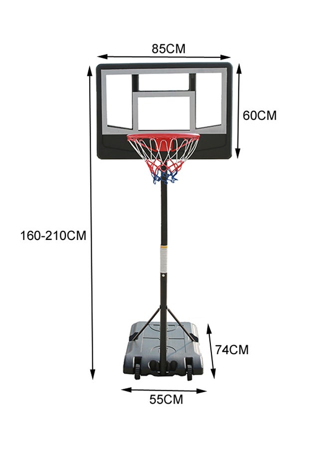 Portable Basketball Hoop And Goal With Stand For Kids 85x74x160cm