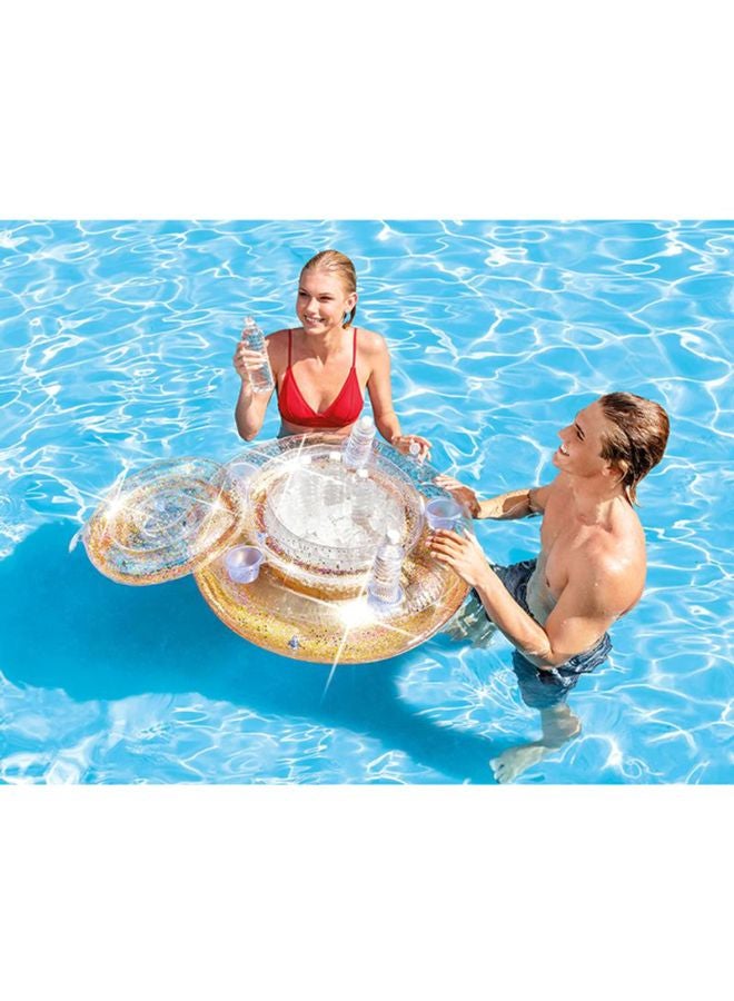 Glitter Mega Chill Inflatable Holder & Pool Toys 74x33cm