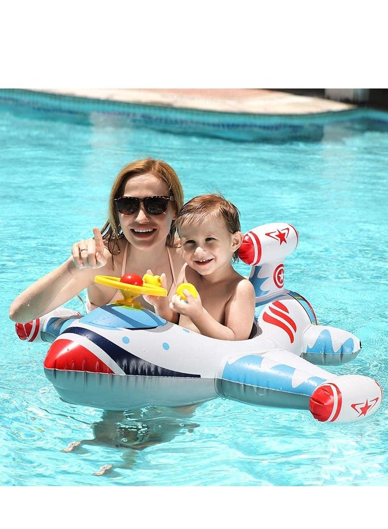 Free Swimming Baby Inflatable Baby Swimming Float Ring Children Waist Float Ring Inflatable Floats Pool Toys Swimming Pool Accessories for 1-6 Year Old Baby