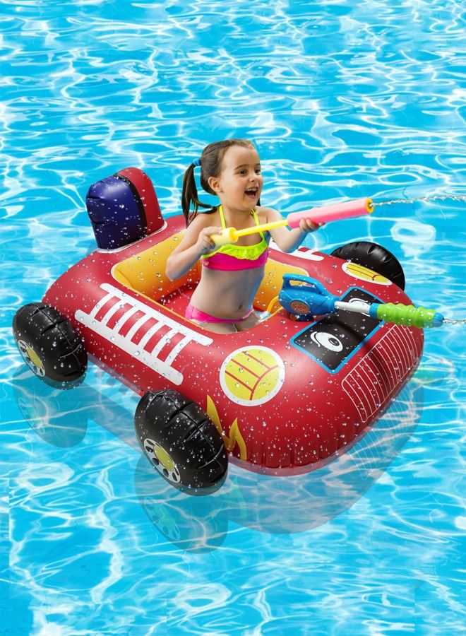 Portable Inflatable Pool Accessories Eco-Friendly Pvc Kids Water Bumper Car With Holes To Put Legs