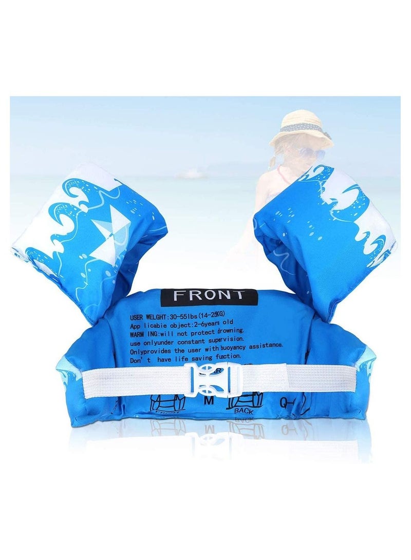 Swimming Float Vest for Kids Toddler Aids Arm Floaties 2-6 Year Old 14-25KG Learning to Swim
