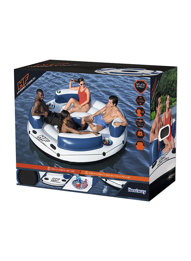 Hydro-Force Lazy Dayz 4-Person Inflatable Party Island 239 x 239 x 63.5cm